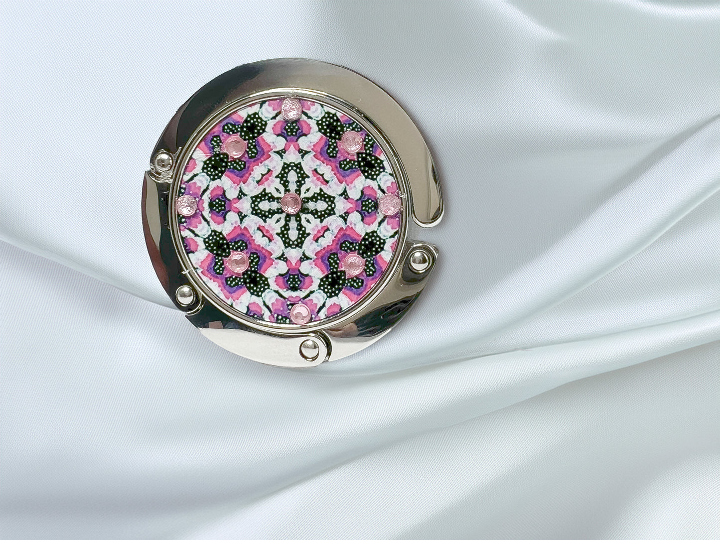 Flower Pearl Bag Hanger – O'Shiny Art Limited Edition with Certificate of Authenticity