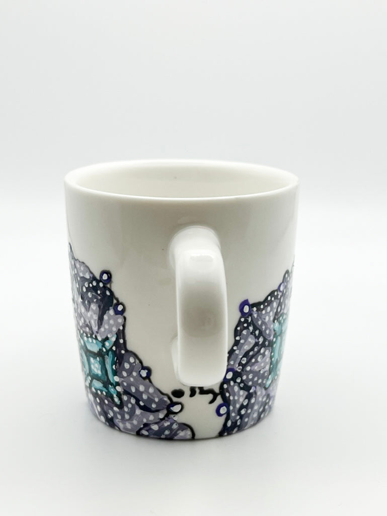 vue de dos tasse expresso 120ml avec le motif illumination par O'Shiny Art & Lifestyle