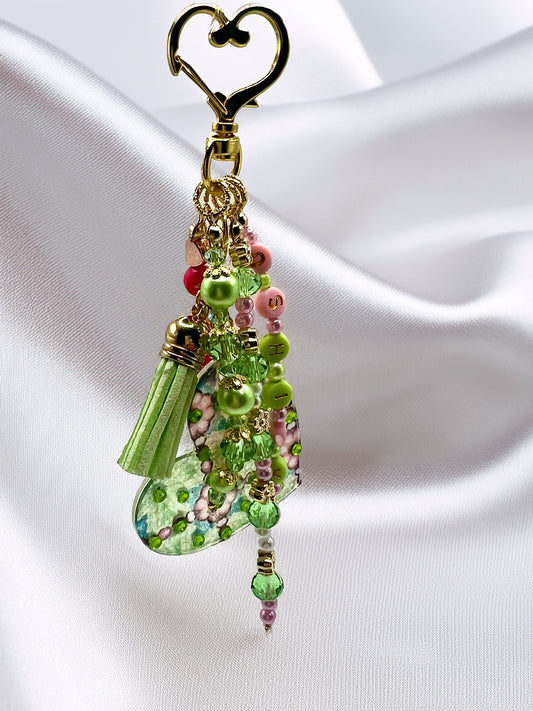 Collection "Perle de fleur" Bijou de sac à main O'shiny Art and Lifestyle