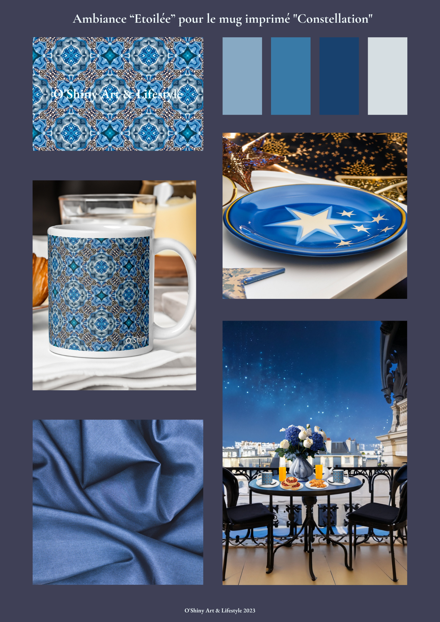 "Constellation collection" . Mug thé design 11oz . Motifs par O'Shiny Art & Lifestyle