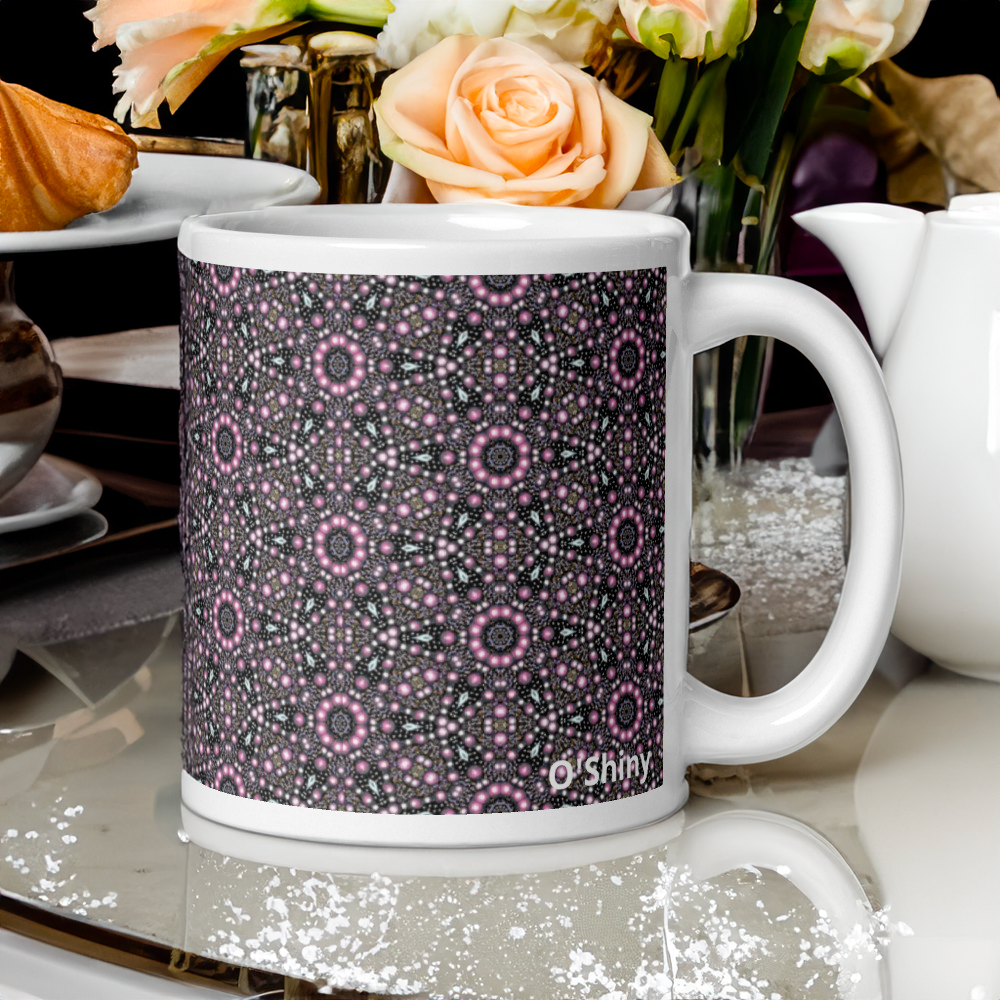 Lot de 2 mugs imprimés 11oz collection" Rosaelia " et "Eclat de rose" par O'Shiny Art & Lifestyle