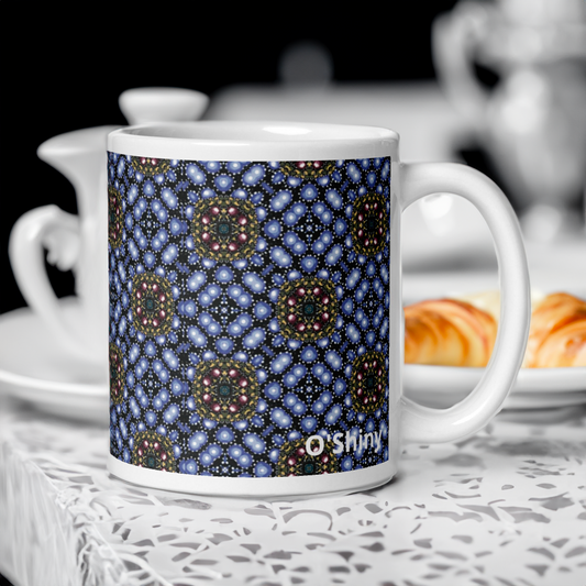 Set of 2 printed mugs 11oz "Cordelia" and "Perline" collections by O'Shiny & Lifestyle