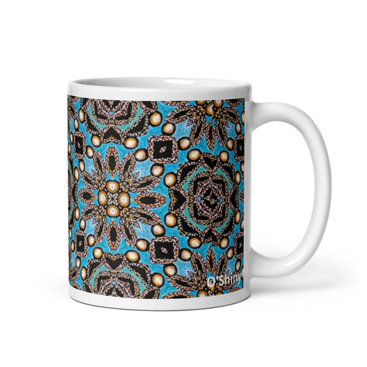 Set of 2 11oz mugs "Cordelia" collection by O'Shiny Art & Lifestyle