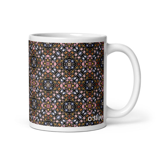 Set of 2 11oz mugs "Eclat de rose" collection by O'Shiny Art & Lifestyle