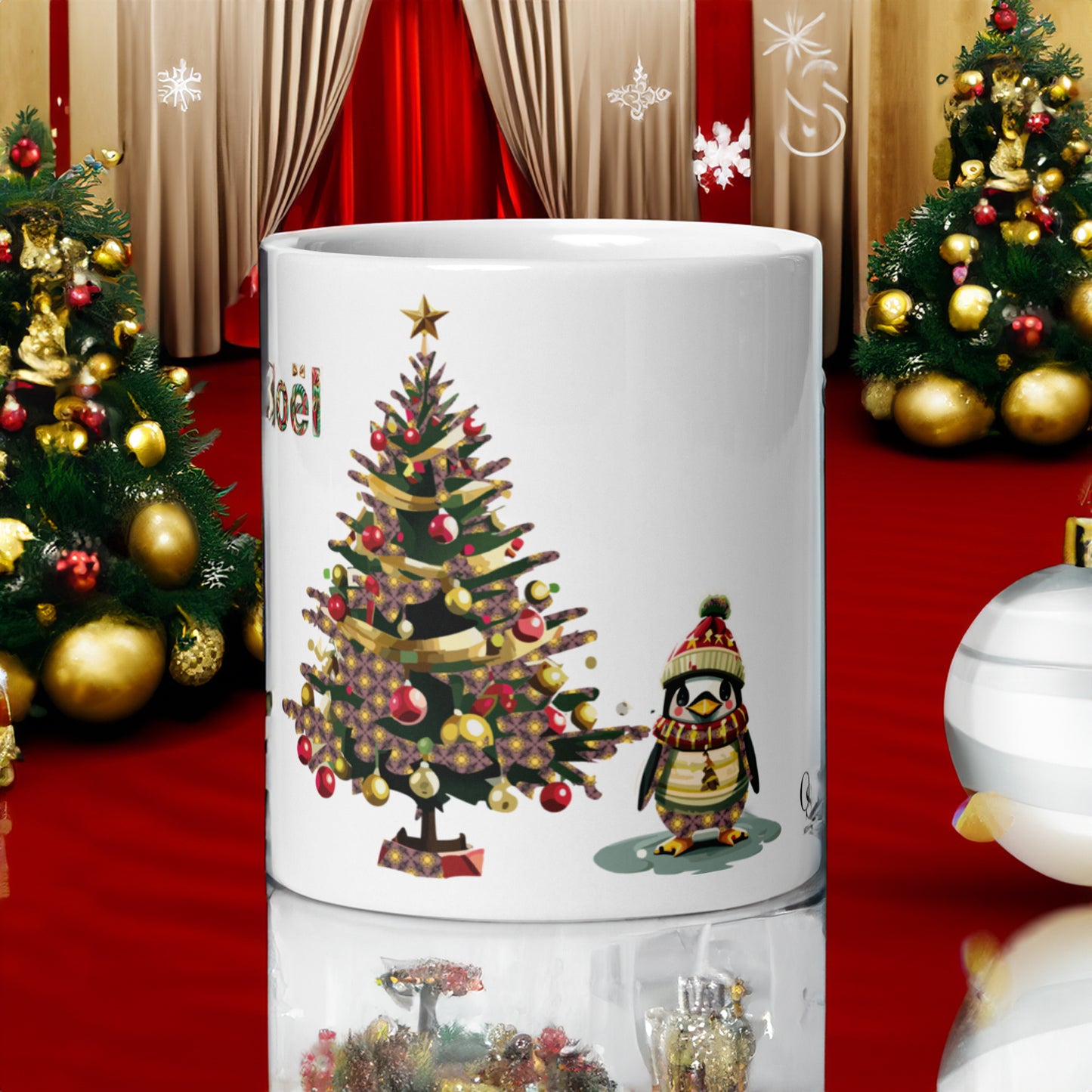 Lot de 3 mugs 11oz collection "Noël enchanté" , Rêves de Noël" et "Feérie de Noël" par O'Shiny Art & Lifestyle