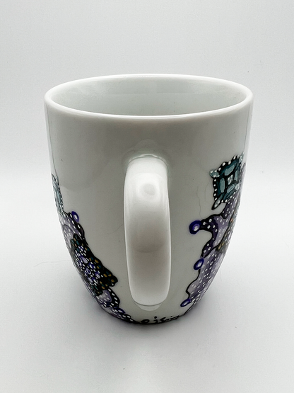 Vue de dos Cup 300ml  Hand made painted collection Illumination by O'Shiny Art & LIfestyle