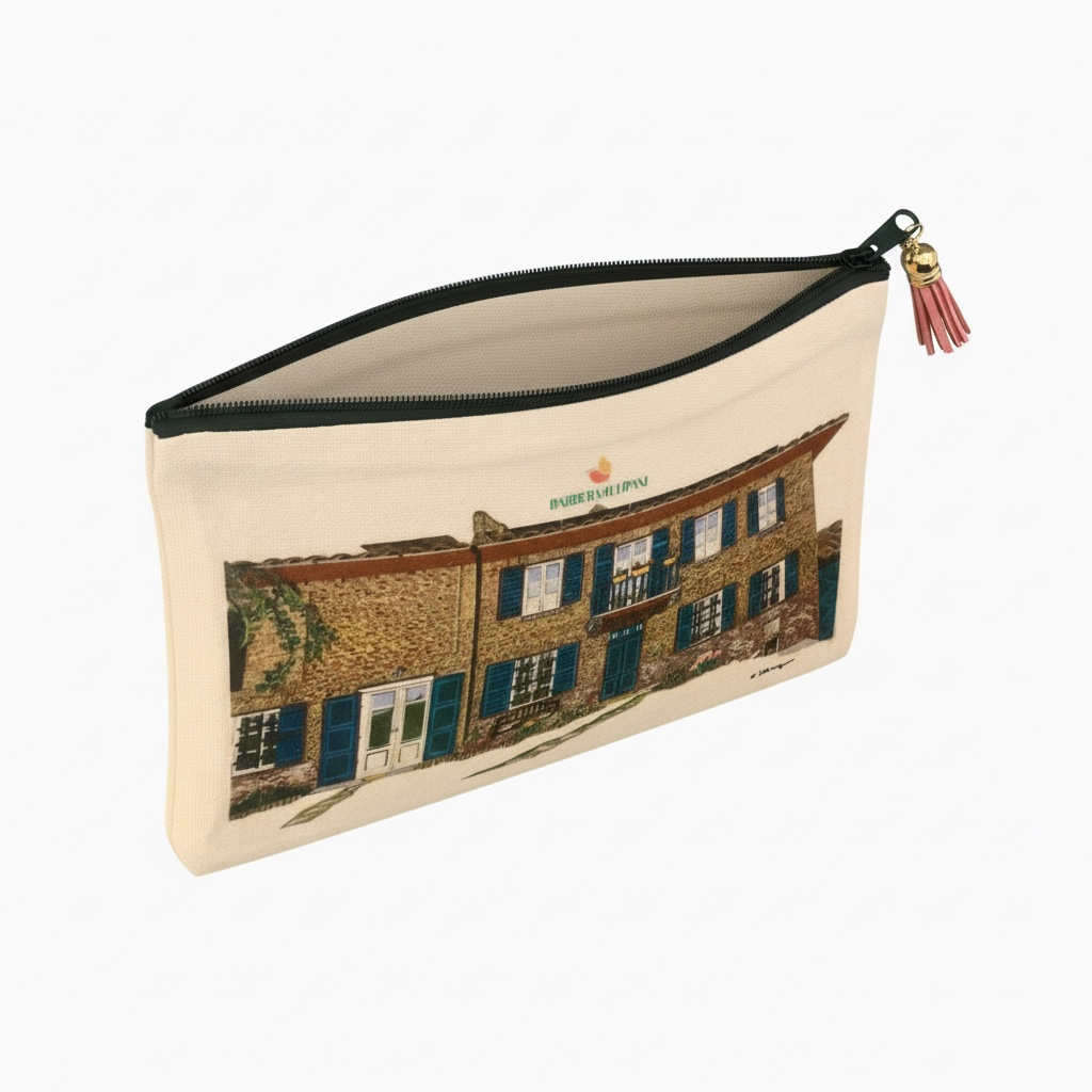alt="Intérieur de la pochette maquillage beige Oshiny Art & Lifestyle réf. TM004OS0126, vue de l'ouverture et de la doublure"