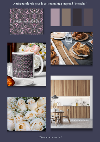 Moodboard  Mug 11oz collection Rosaelia from O'Shiny Art & Lifestyle