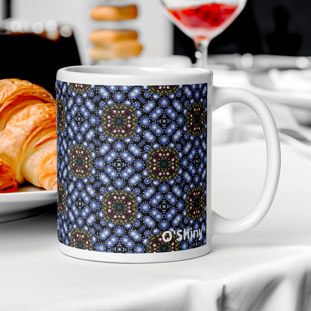 Set of 2 11 oz mugs "Perline" collection by O'Shiny Art &  Lifestyle 